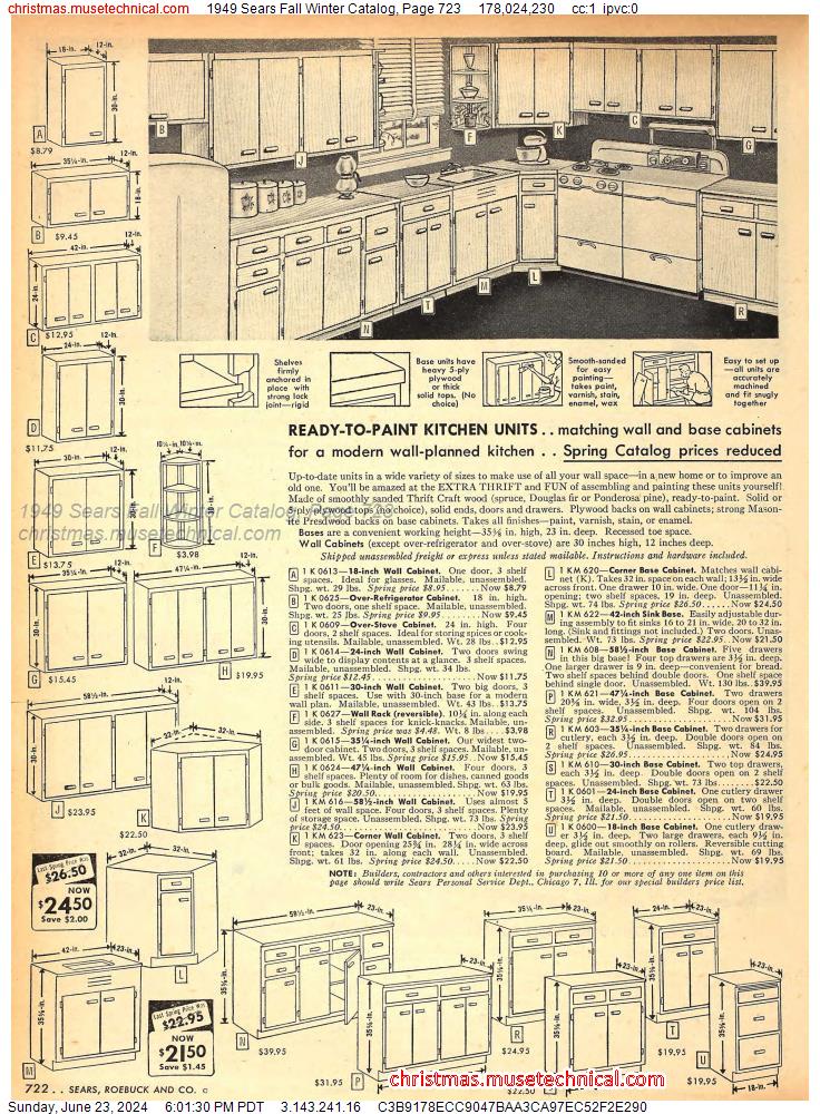 1949 Sears Fall Winter Catalog, Page 723