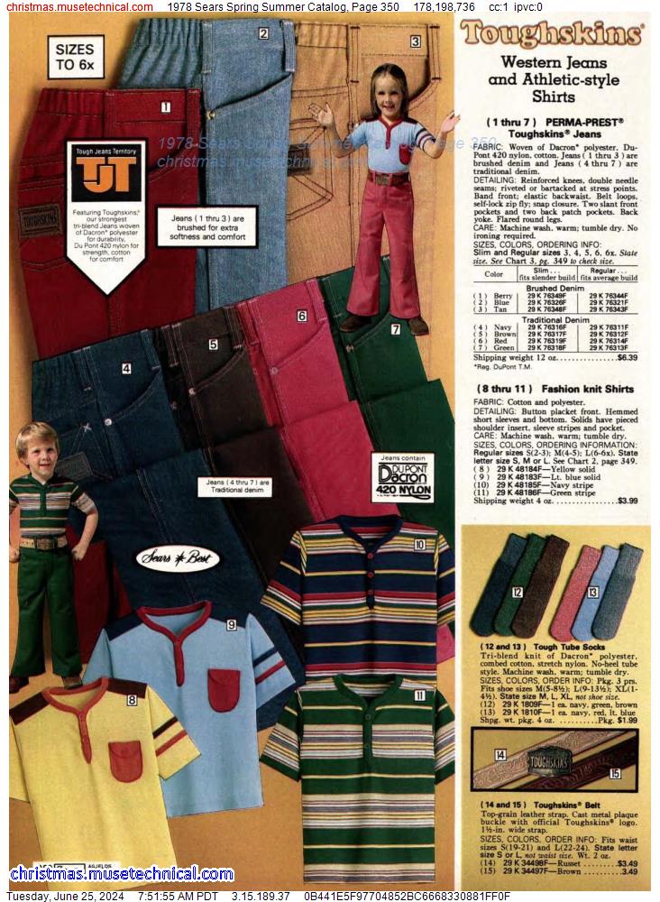 1978 Sears Spring Summer Catalog, Page 350