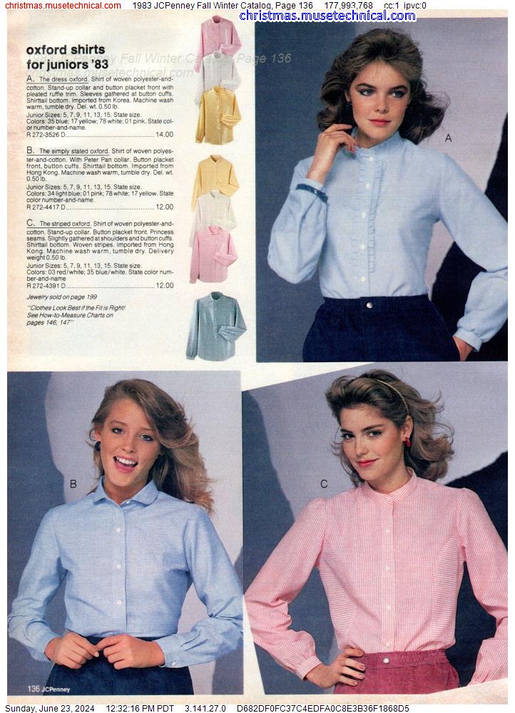 1983 JCPenney Fall Winter Catalog, Page 136