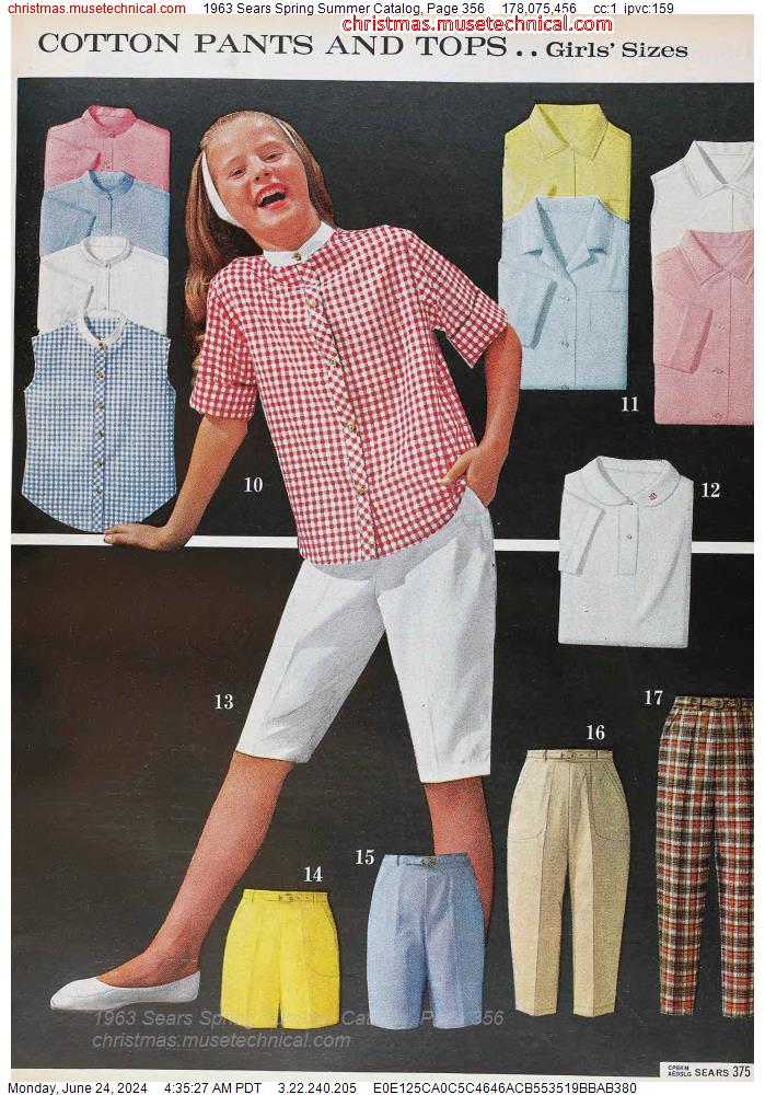 1963 Sears Spring Summer Catalog, Page 356