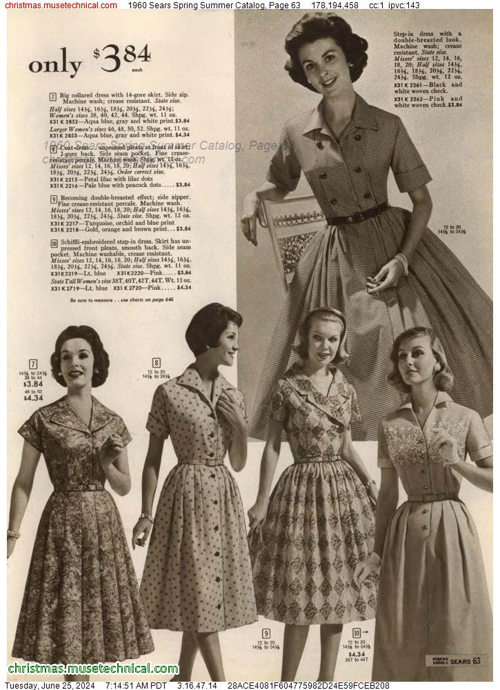 1960 Sears Spring Summer Catalog, Page 63