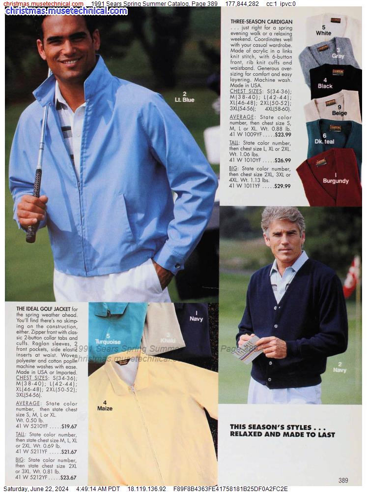 1991 Sears Spring Summer Catalog, Page 389