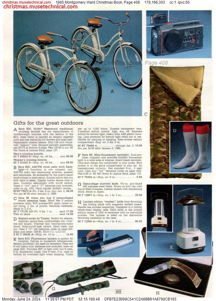 1985 Montgomery Ward Christmas Book, Page 408