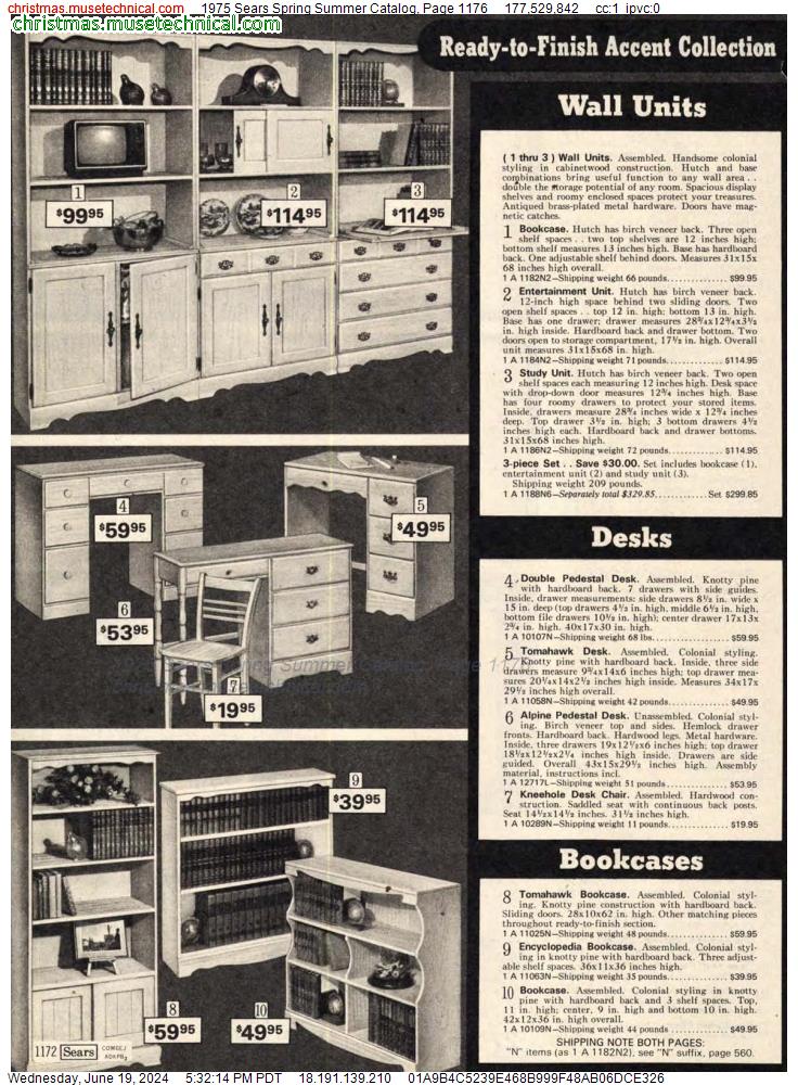 1975 Sears Spring Summer Catalog, Page 1176