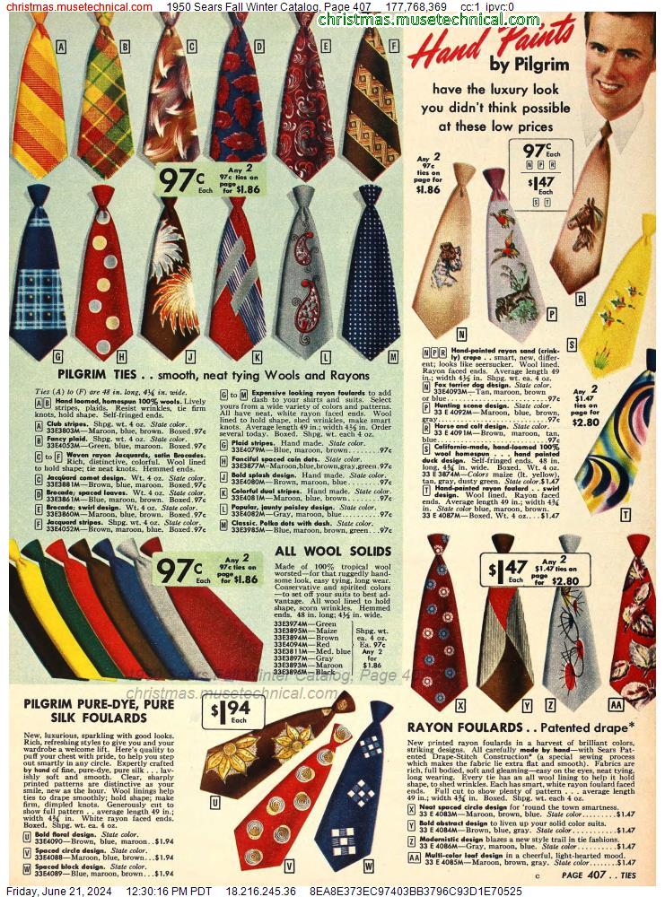 1950 Sears Fall Winter Catalog, Page 407