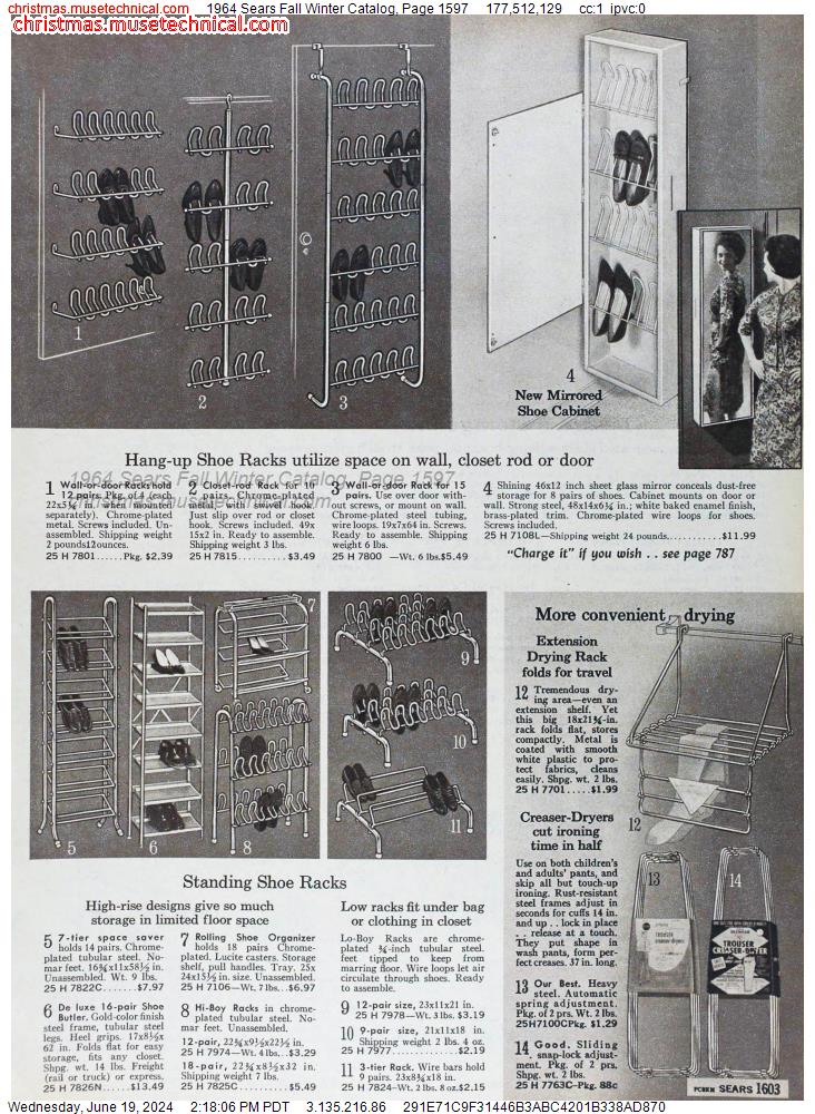 1964 Sears Fall Winter Catalog, Page 1597