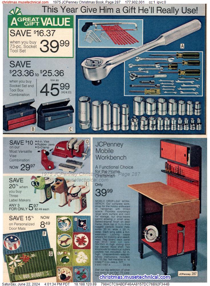 1975 JCPenney Christmas Book, Page 287