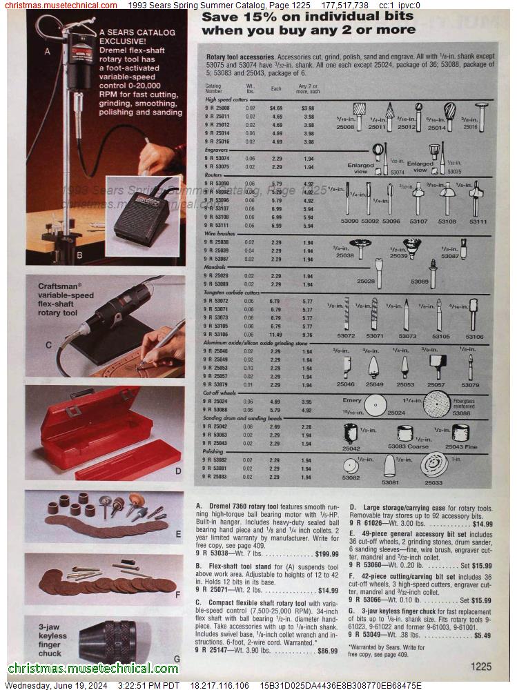 1993 Sears Spring Summer Catalog, Page 1225