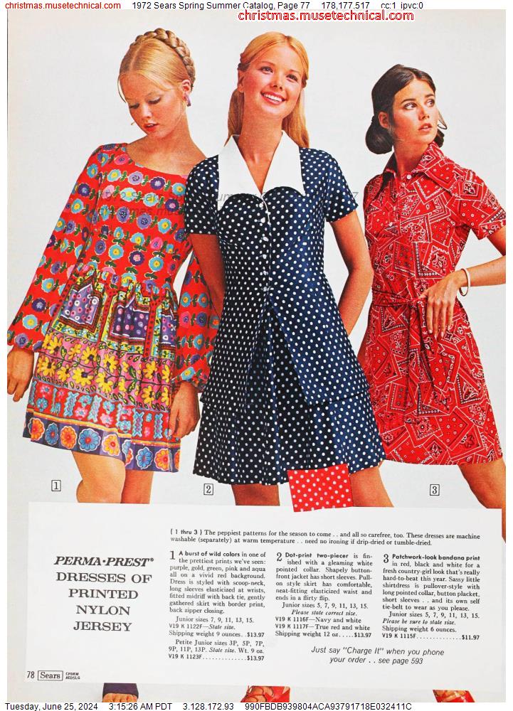 1972 Sears Spring Summer Catalog, Page 77