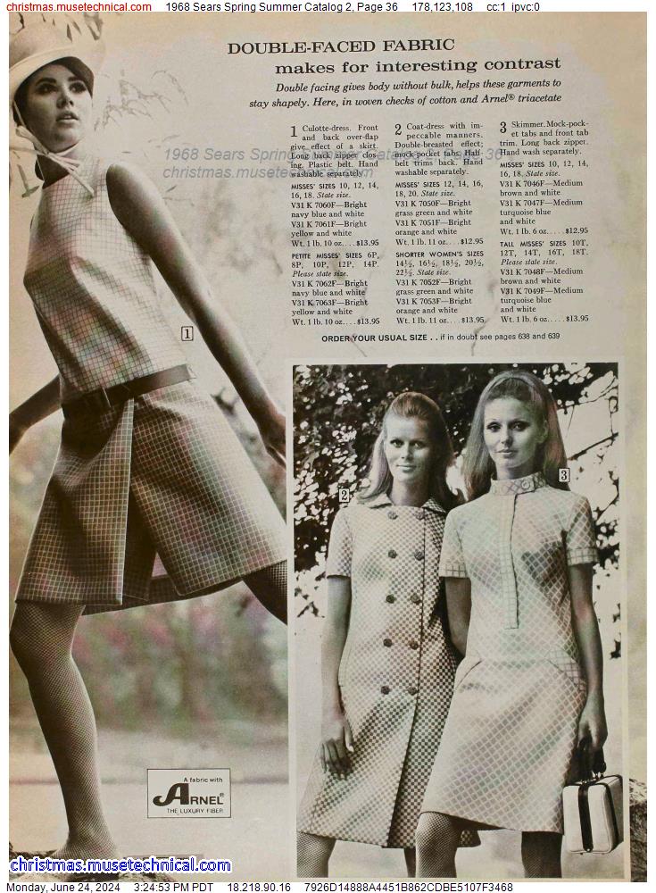 1968 Sears Spring Summer Catalog 2, Page 36