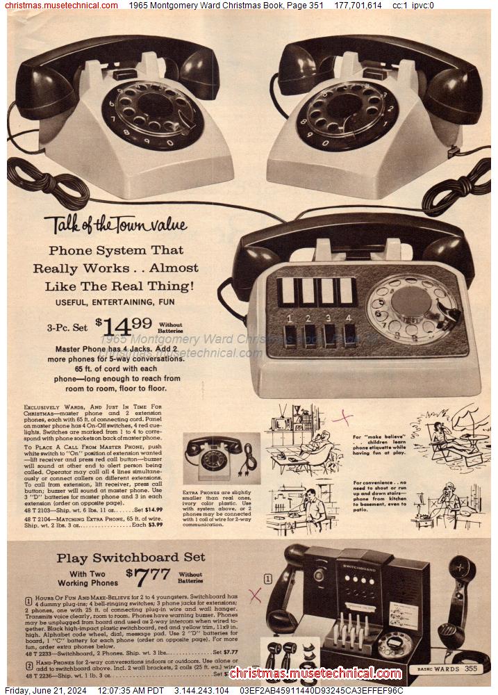 1965 Montgomery Ward Christmas Book, Page 351