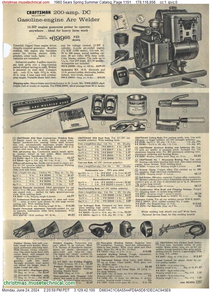 1960 Sears Spring Summer Catalog, Page 1191
