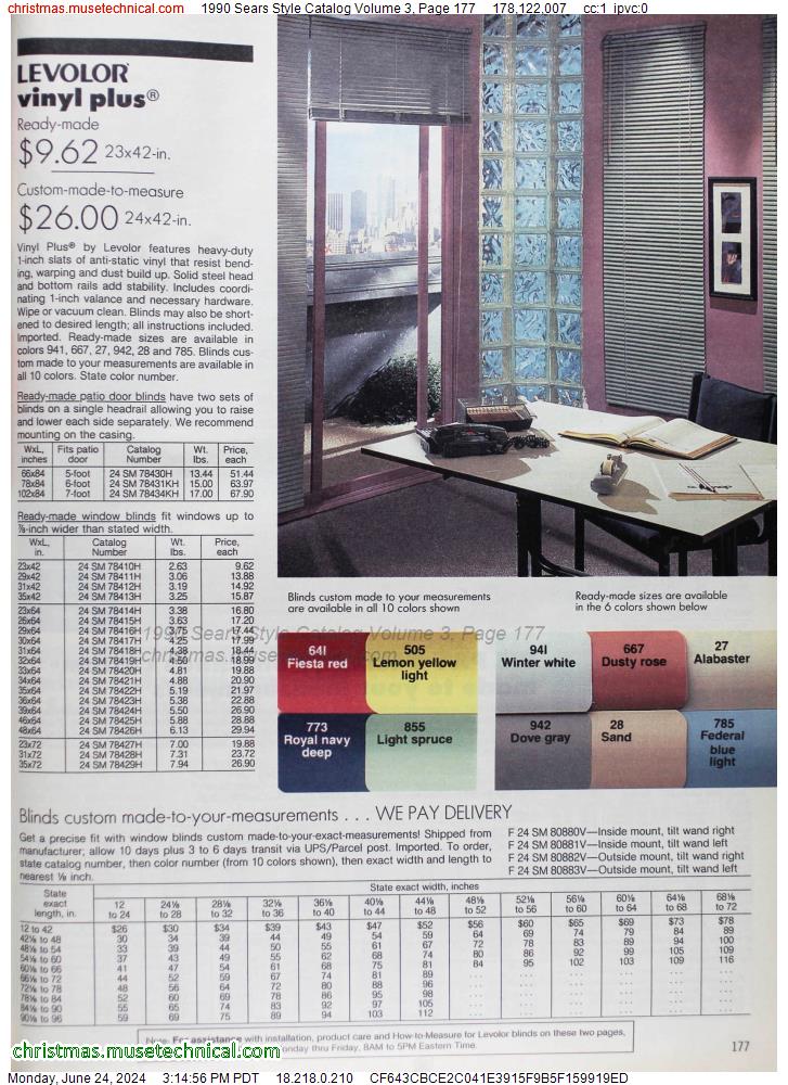 1990 Sears Style Catalog Volume 3, Page 177