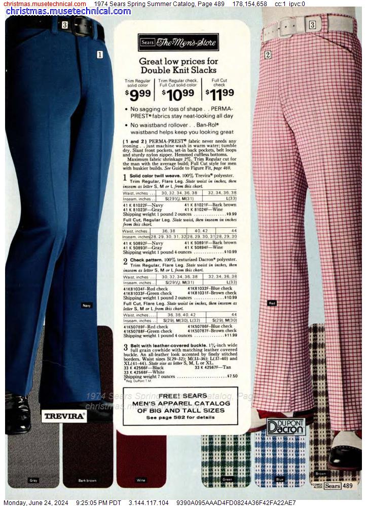 1974 Sears Spring Summer Catalog, Page 489
