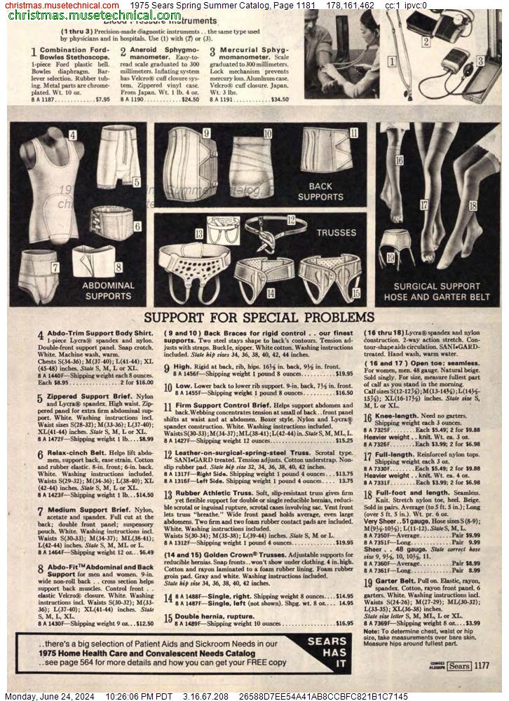 1975 Sears Spring Summer Catalog, Page 1181