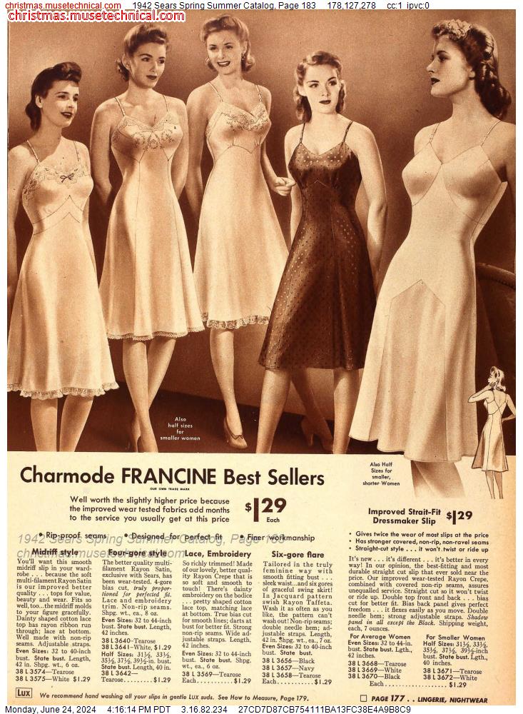 1942 Sears Spring Summer Catalog, Page 183