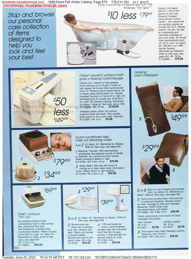 1988 Sears Fall Winter Catalog, Page 678