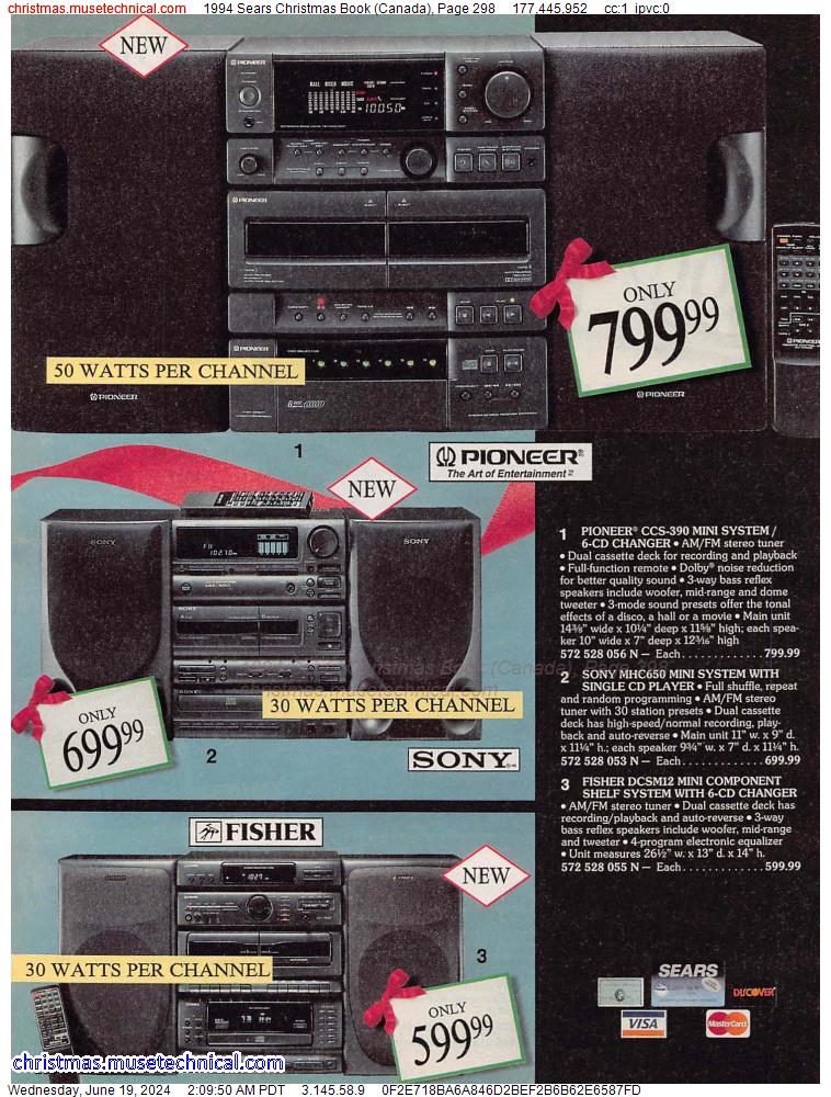 1994 Sears Christmas Book (Canada), Page 298