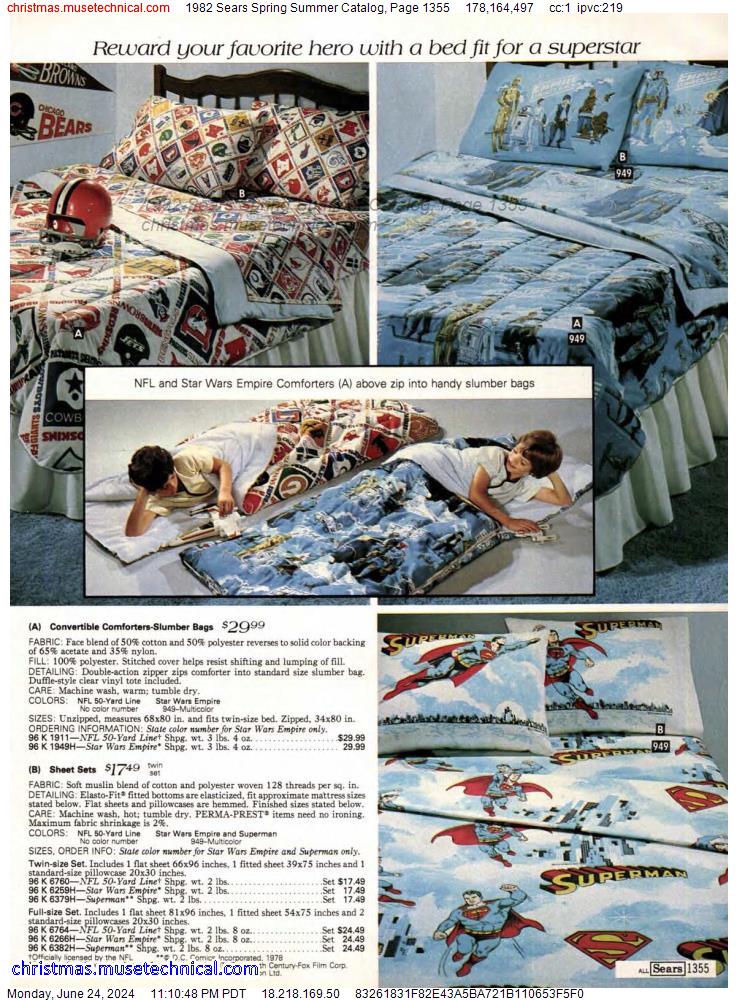 1982 Sears Spring Summer Catalog, Page 1355