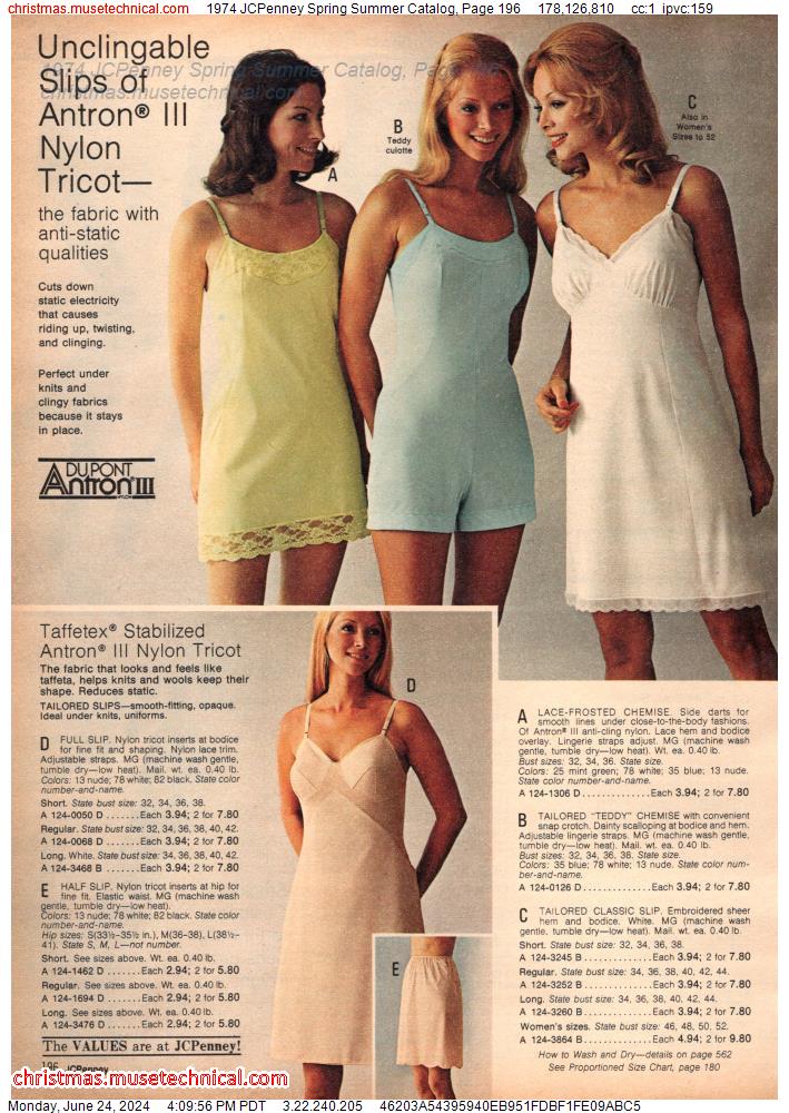 1974 JCPenney Spring Summer Catalog, Page 196