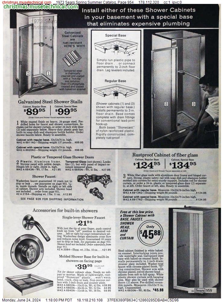 1973 Sears Spring Summer Catalog, Page 954