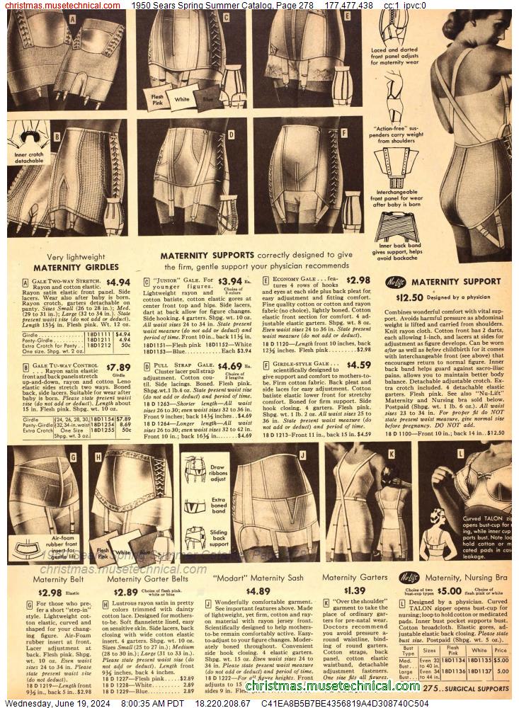 1950 Sears Spring Summer Catalog, Page 278