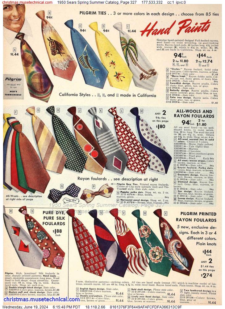 1950 Sears Spring Summer Catalog, Page 327