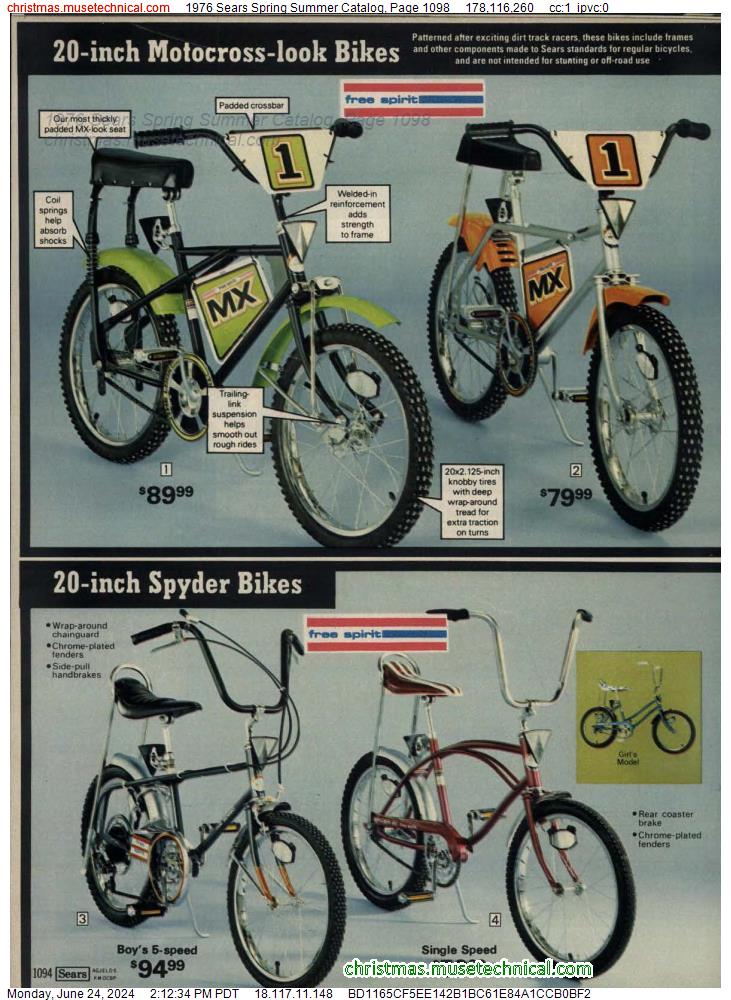 1976 Sears Spring Summer Catalog, Page 1098