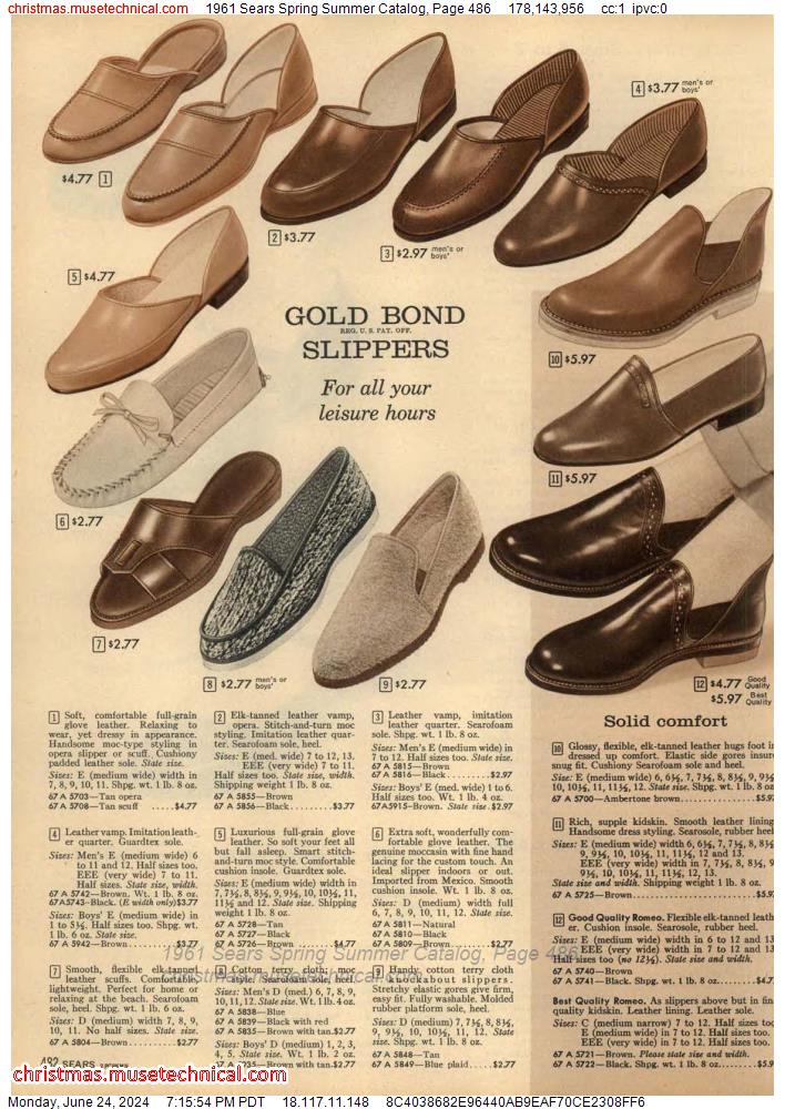 1961 Sears Spring Summer Catalog, Page 486