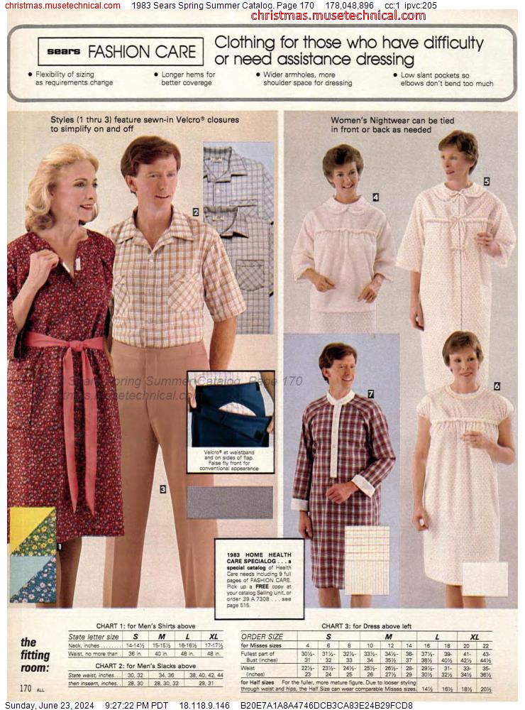1983 Sears Spring Summer Catalog, Page 170