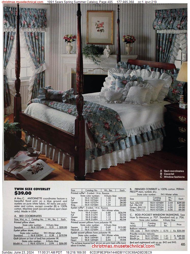 1991 Sears Spring Summer Catalog, Page 485