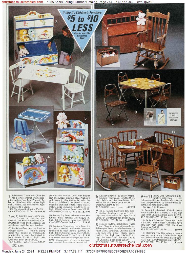 1985 Sears Spring Summer Catalog, Page 273