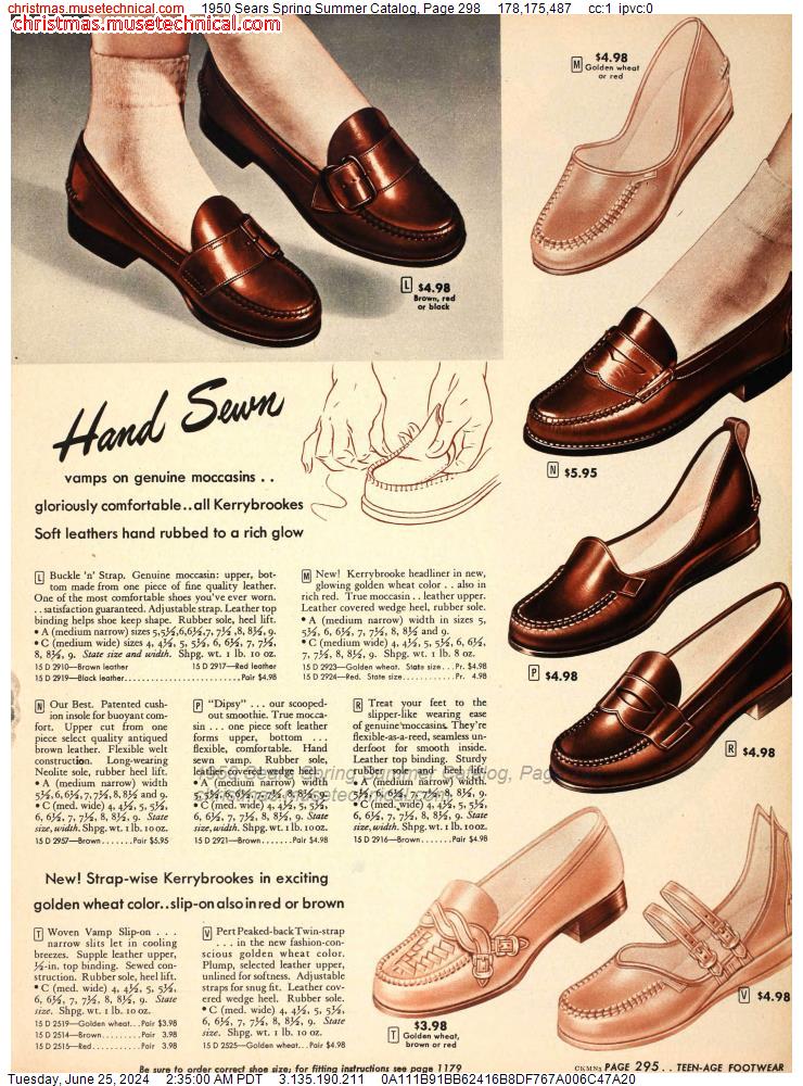 1950 Sears Spring Summer Catalog, Page 298