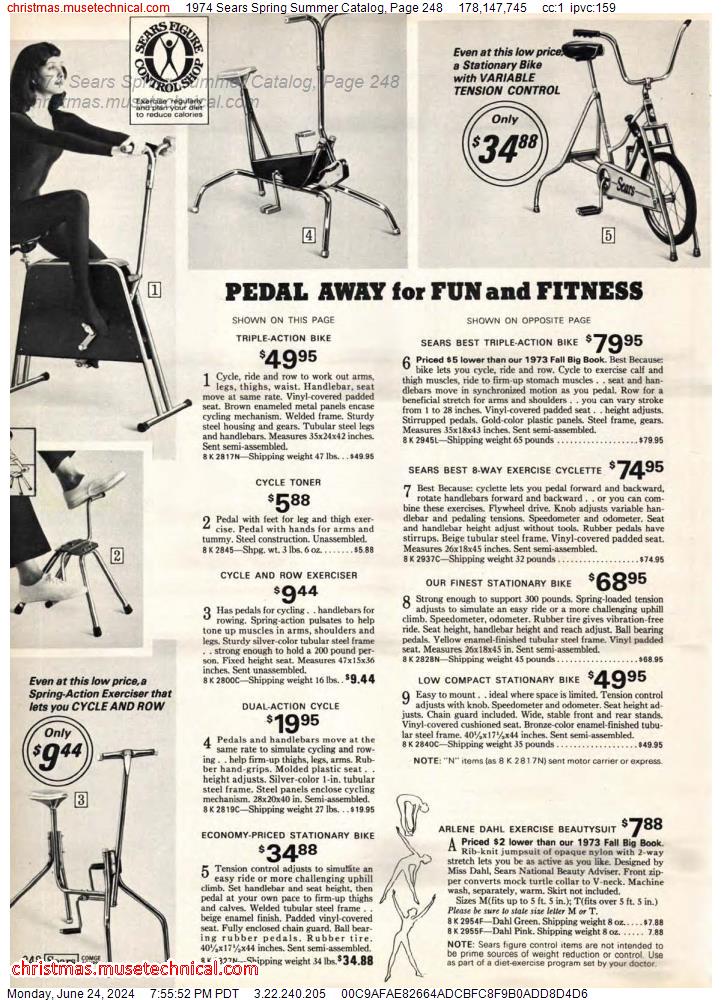 1974 Sears Spring Summer Catalog, Page 248