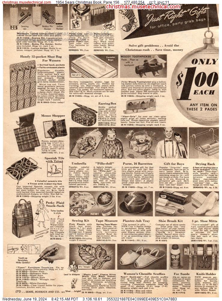 1954 Sears Christmas Book, Page 156