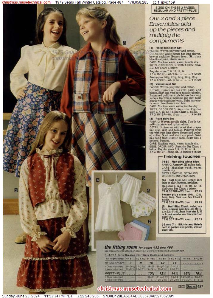 1979 Sears Fall Winter Catalog, Page 487