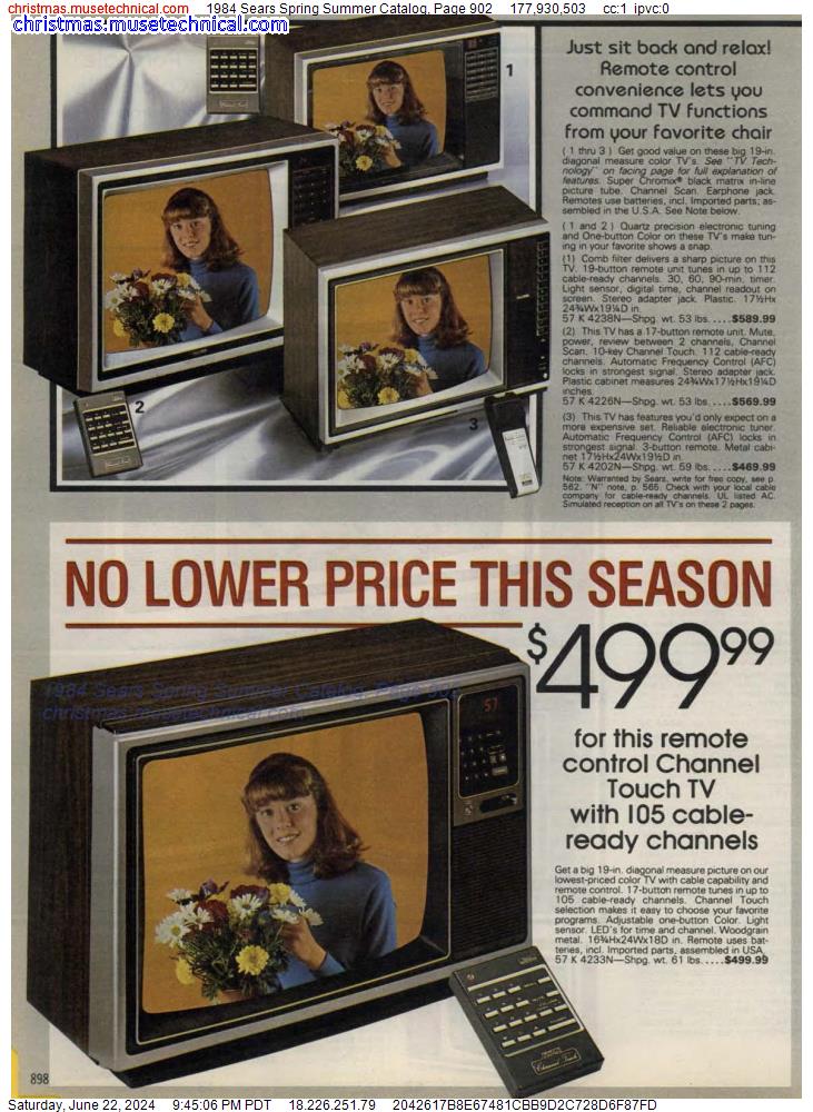 1984 Sears Spring Summer Catalog, Page 902