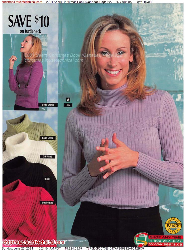 2001 Sears Christmas Book (Canada), Page 222