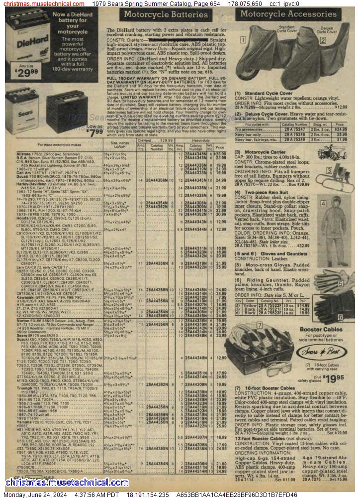 1979 Sears Spring Summer Catalog, Page 654