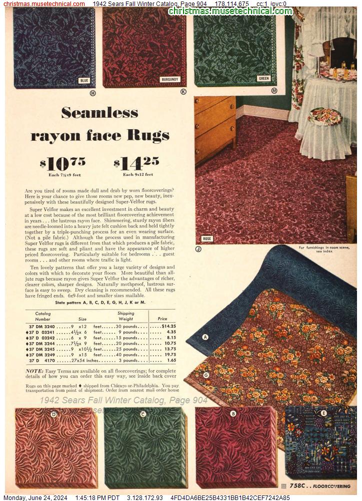 1942 Sears Fall Winter Catalog, Page 904