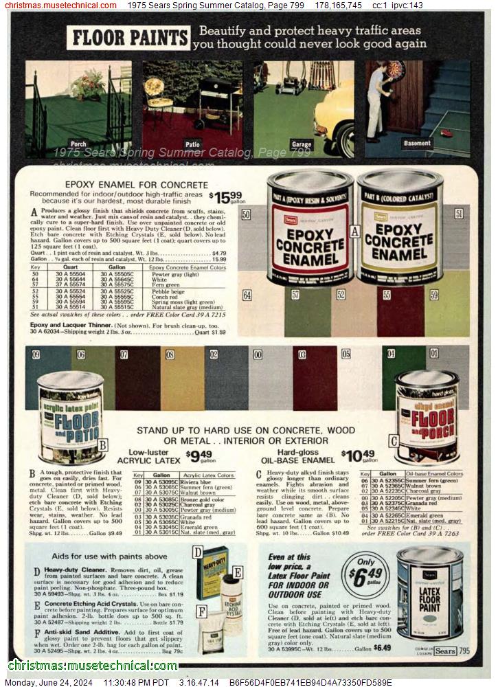 1975 Sears Spring Summer Catalog, Page 799