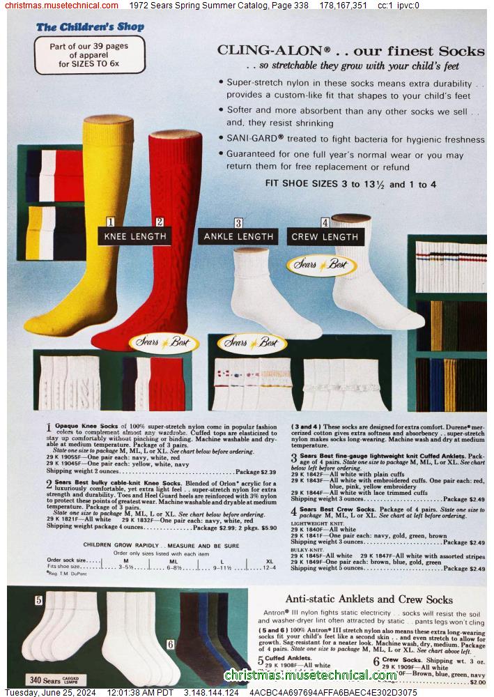 1972 Sears Spring Summer Catalog, Page 338