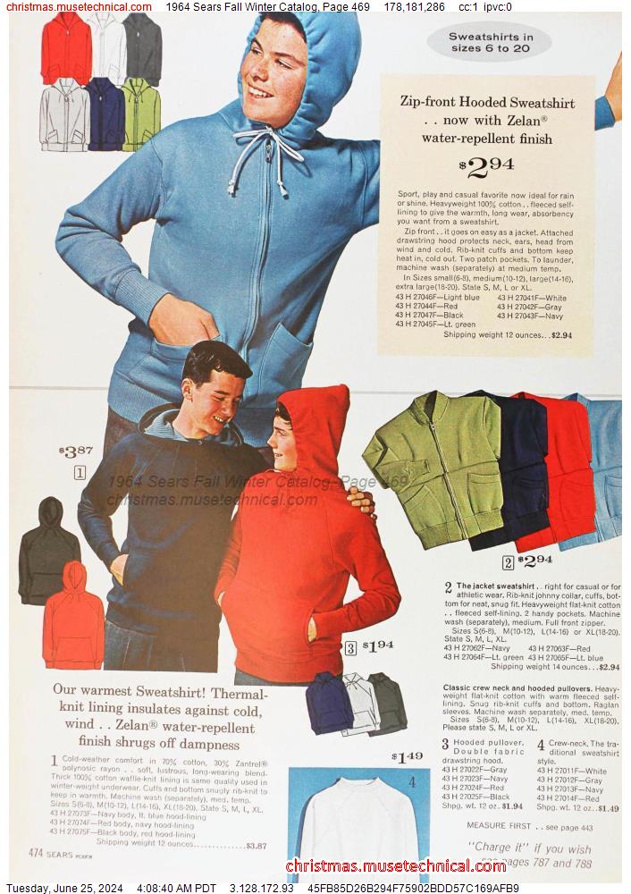 1964 Sears Fall Winter Catalog, Page 469