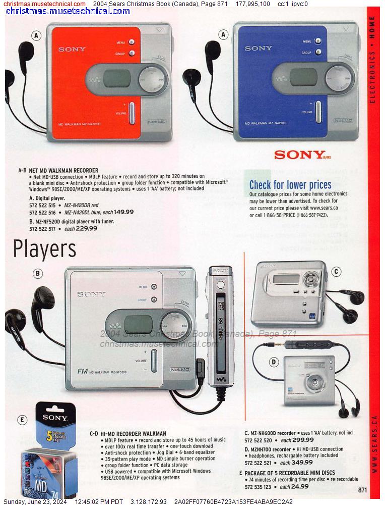 2004 Sears Christmas Book (Canada), Page 871