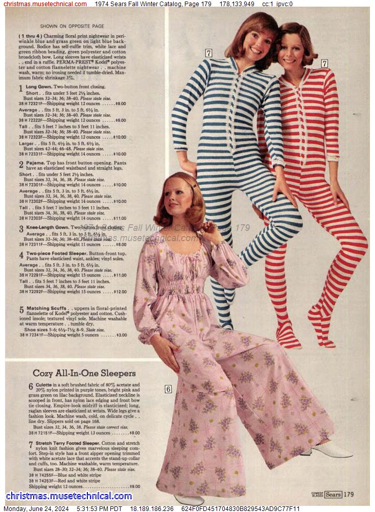 1974 Sears Fall Winter Catalog, Page 179