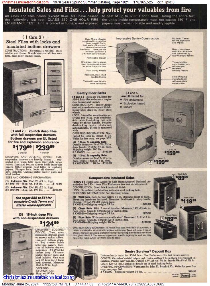 1978 Sears Spring Summer Catalog, Page 1021