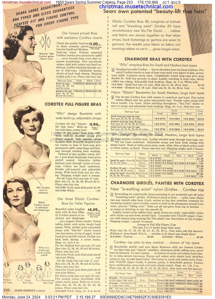 1950 Sears Spring Summer Catalog, Page 253