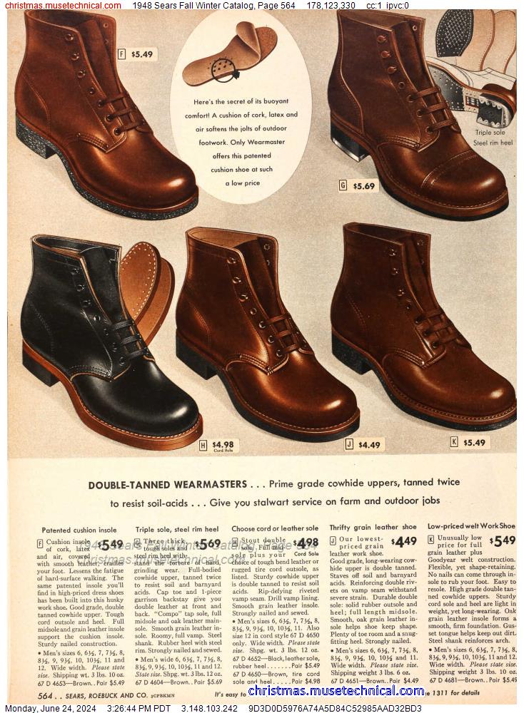 1948 Sears Fall Winter Catalog, Page 564