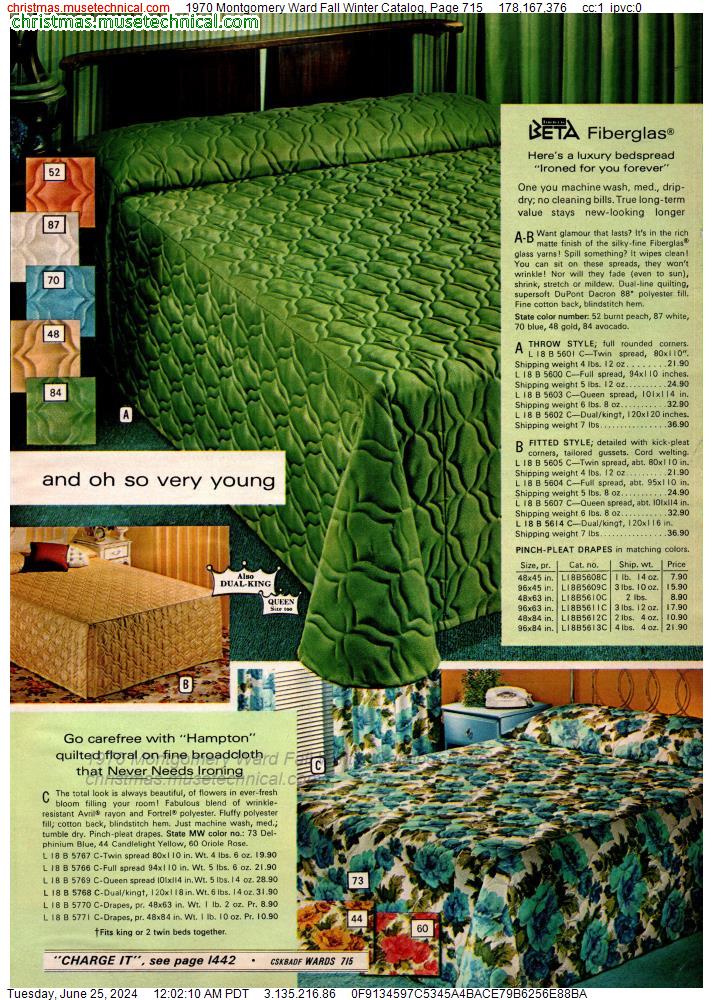 1970 Montgomery Ward Fall Winter Catalog, Page 715
