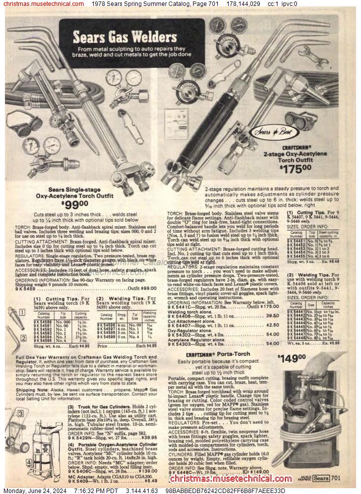 1978 Sears Spring Summer Catalog, Page 701